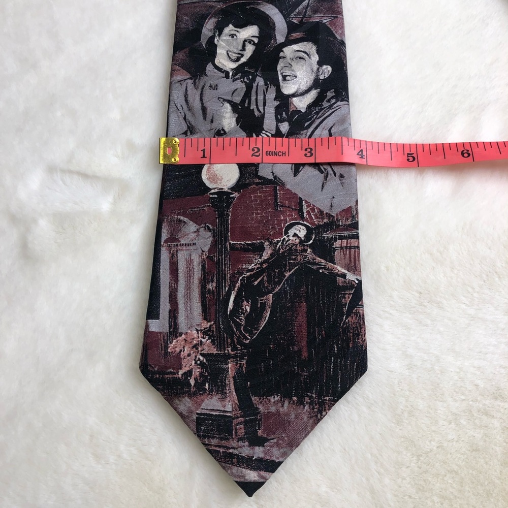Vintage Singin’ in the Rain 100% Silk Tie - Picture 6 of 7